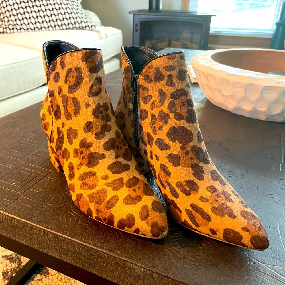 Leopard Print ankle bootie